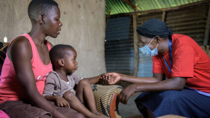 zorgverlener Margaret helpt kinderen met hiv