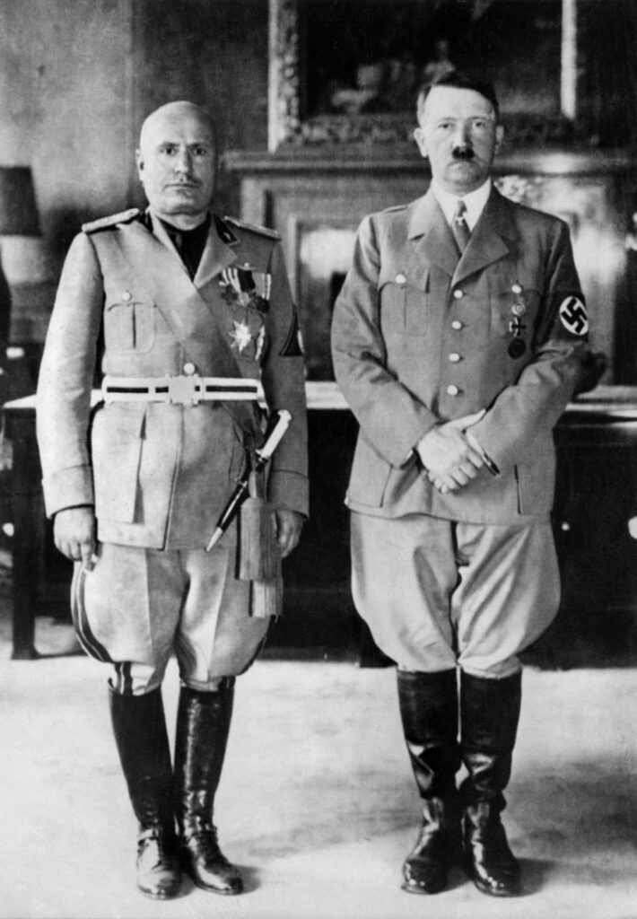 Anschluss: Mussolini en Hitler